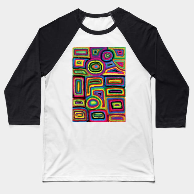 Rainbow Baseball T-Shirt by saif